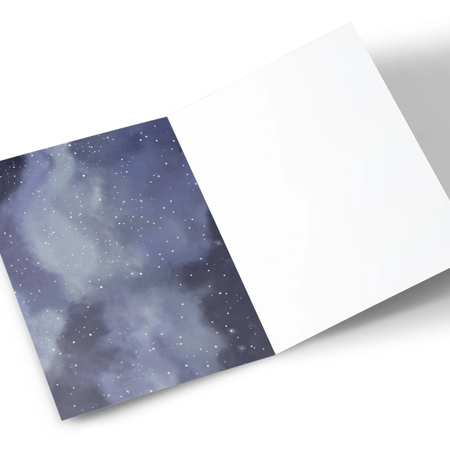 Personalised Christmas Card - Winter Night Cabin, To a Wonderful Dad