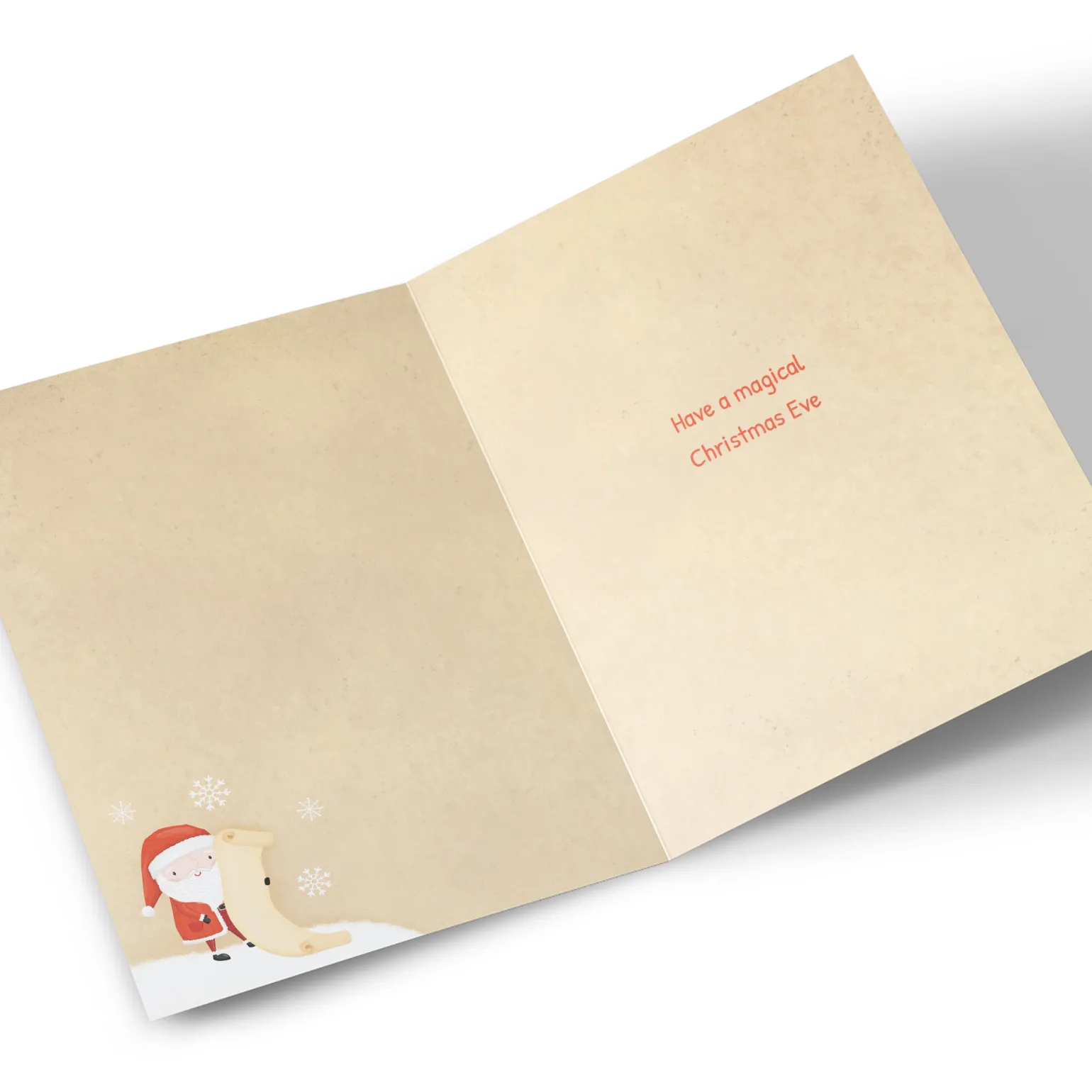 Personalised Christmas Card - Message From Santa