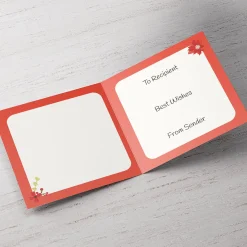 Personalised Christmas Card - Be Merry, Mum and Dad