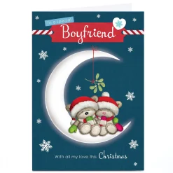 Personalised Christmas Card - HUGS - Boyfriend