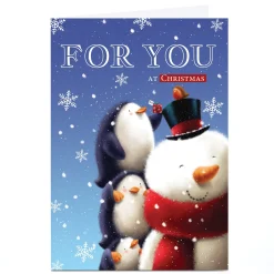 Personalised Christmas Card - For You
