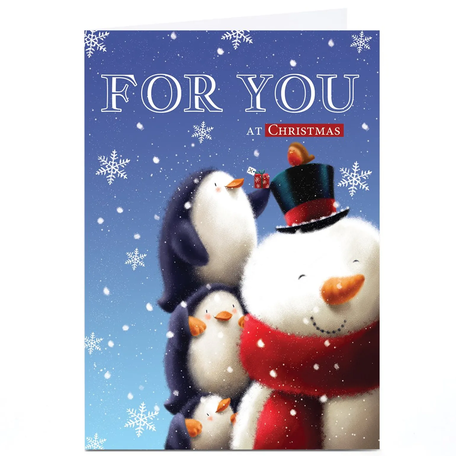 Personalised Christmas Card - For You