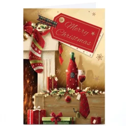 Personalised Christmas Card - Merry Christmas