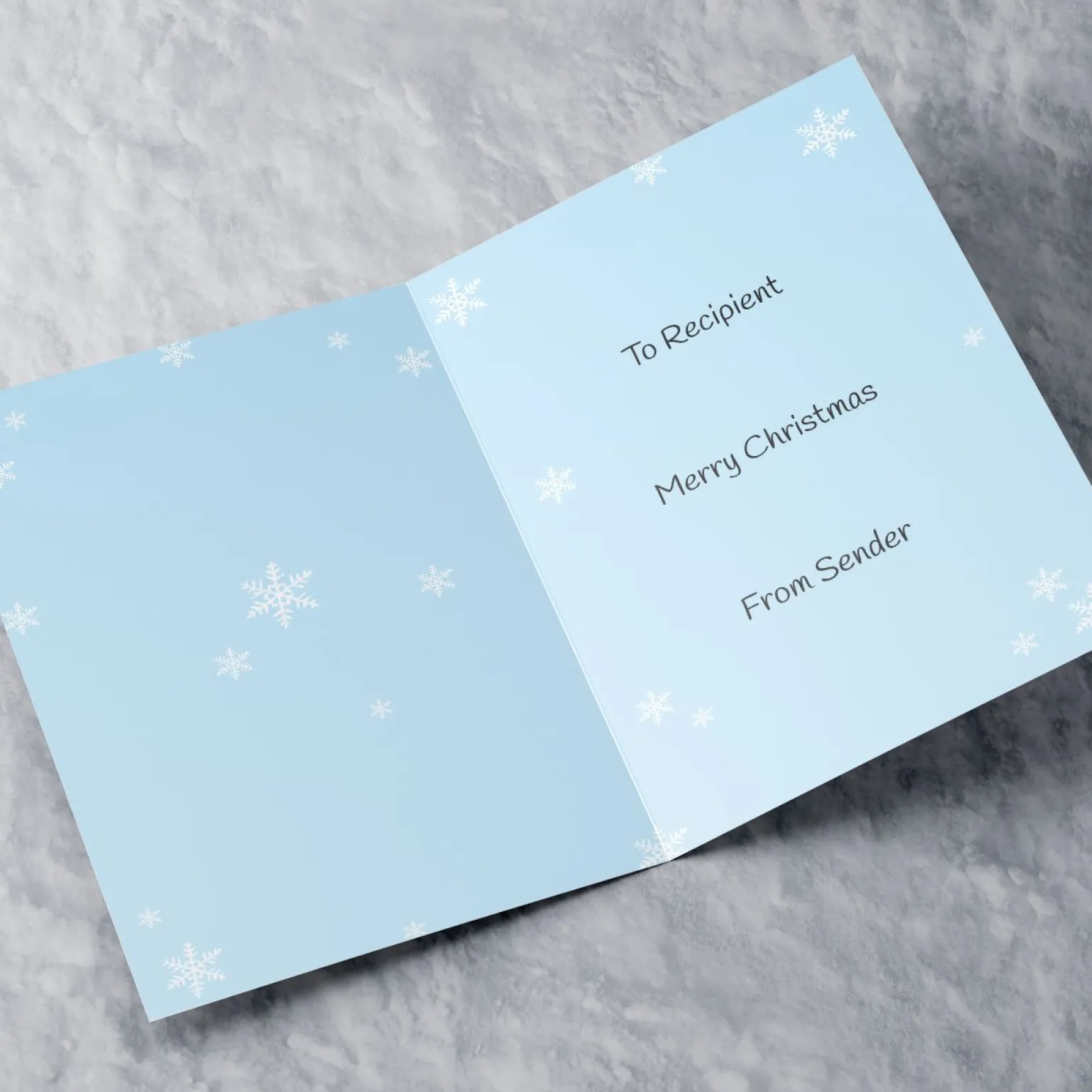 Personalised Christmas Card - Penguins & A Snowman