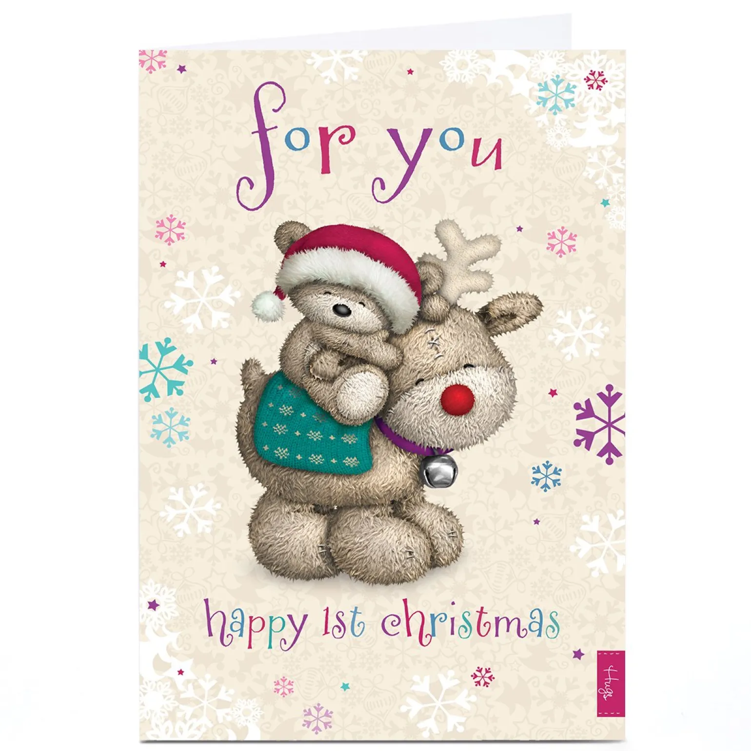 Personalised Christmas Card - HUGS - For You