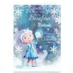 Personalised Christmas Card - Magical Winter Wish, Daughter