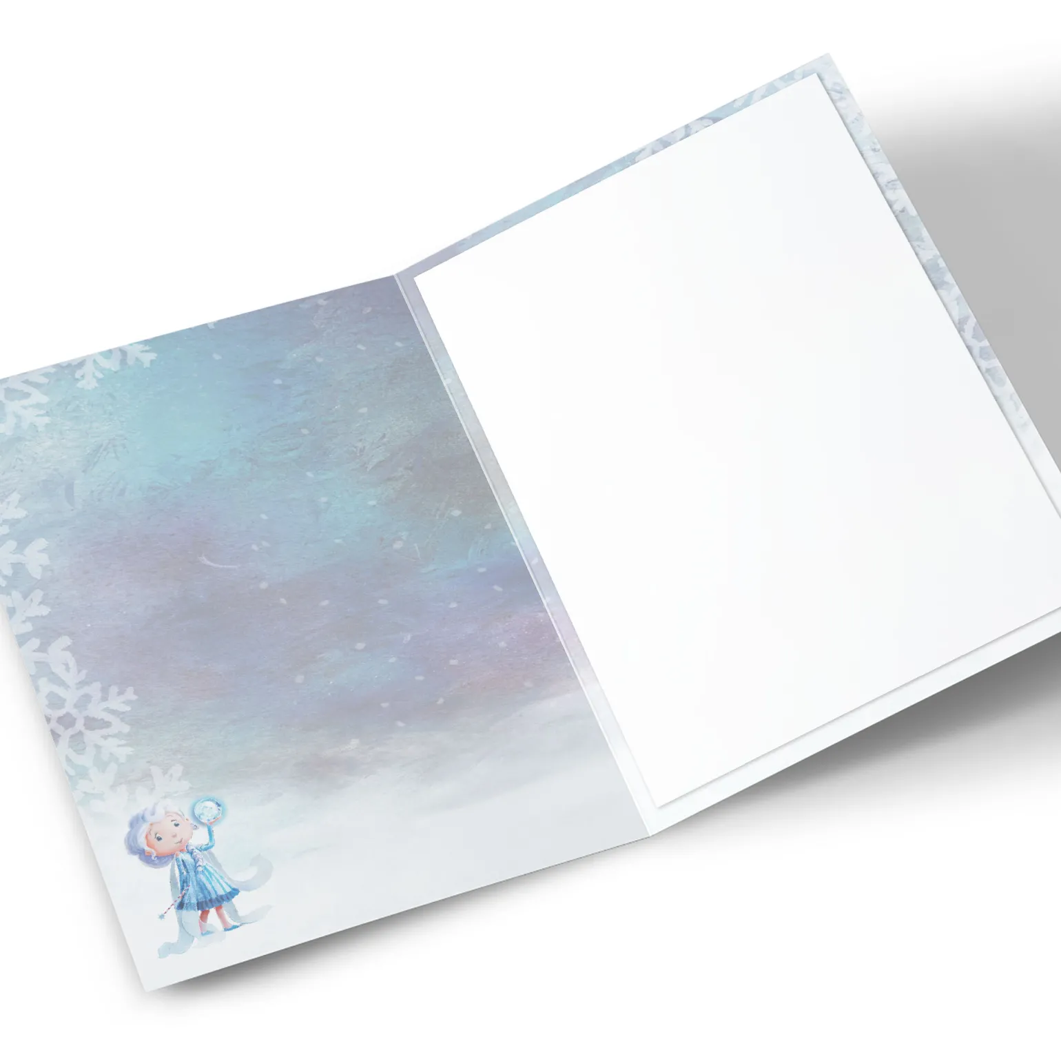 Personalised Christmas Card - Magical Winter Wish, Daughter