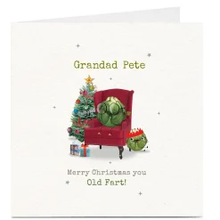 Personalised Christmas Card - You Old Fart!