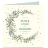 Personalised Christmas Card - Crescent Wreath