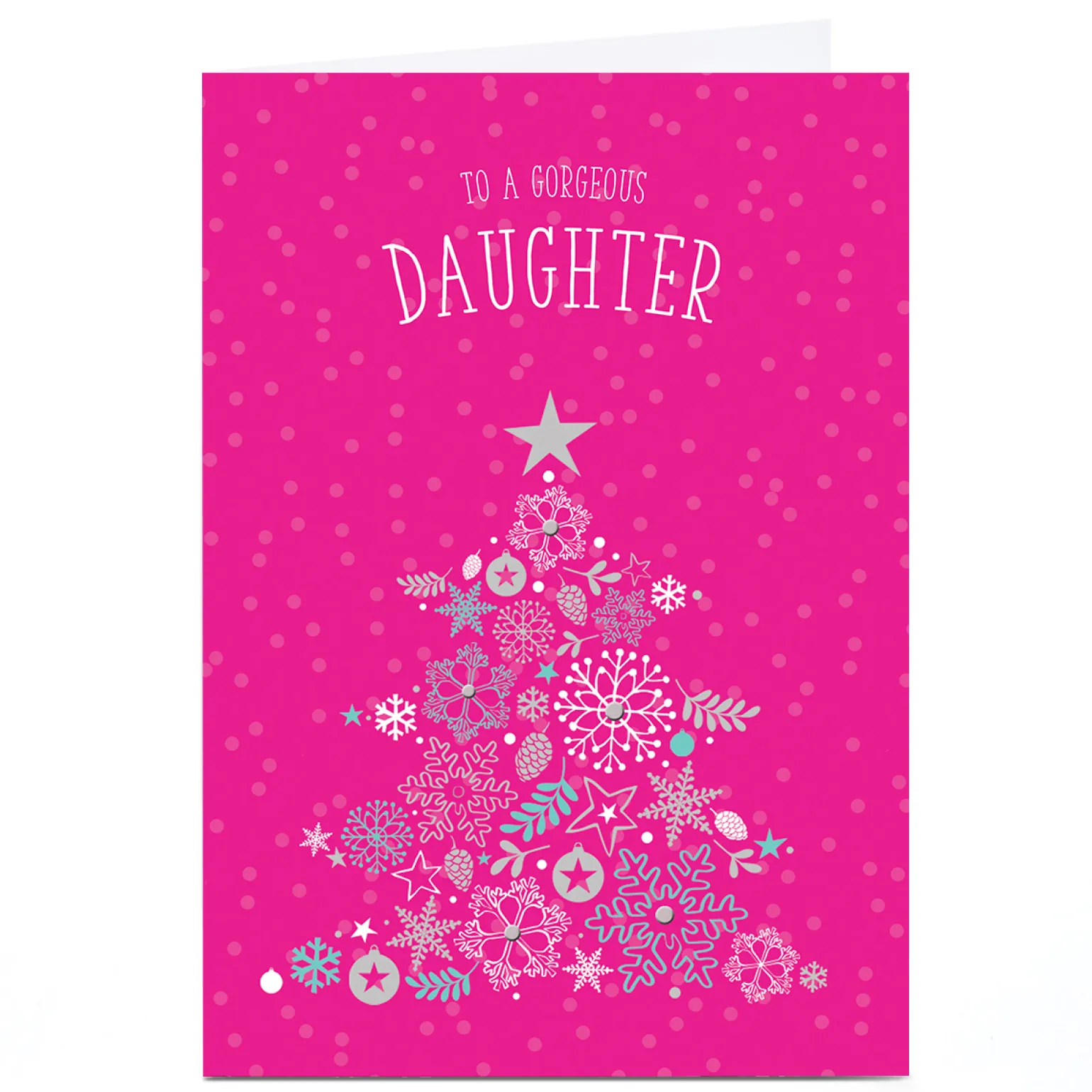 Personalised Christmas Card - Daughter