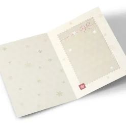 Personalised Christmas Card - Bear With Flower