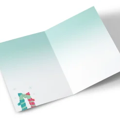 Personalised Christmas Card To Both Of You - Winter Dinosaurs