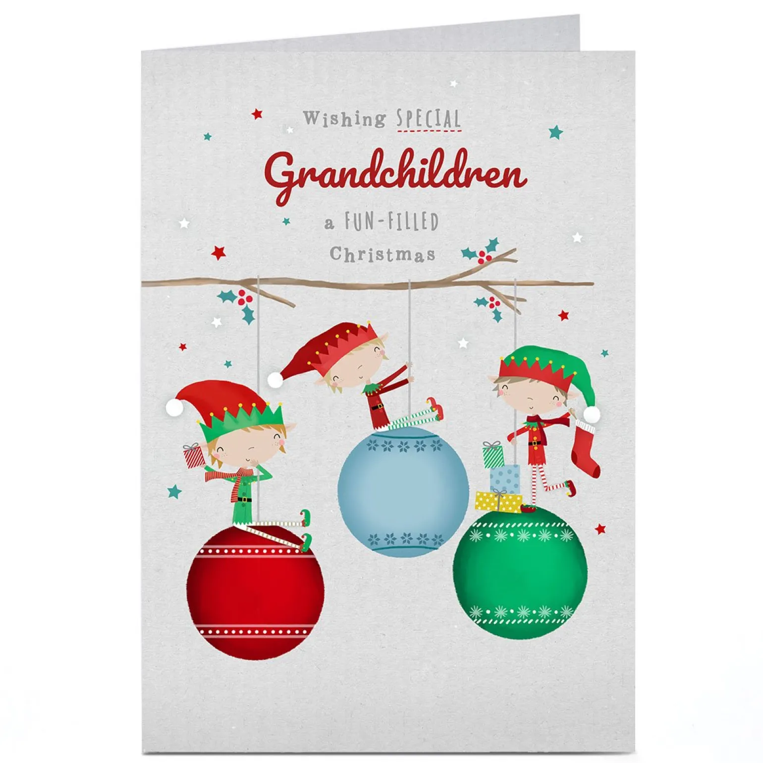 Personalised Christmas Card - Fun Filled Christmas