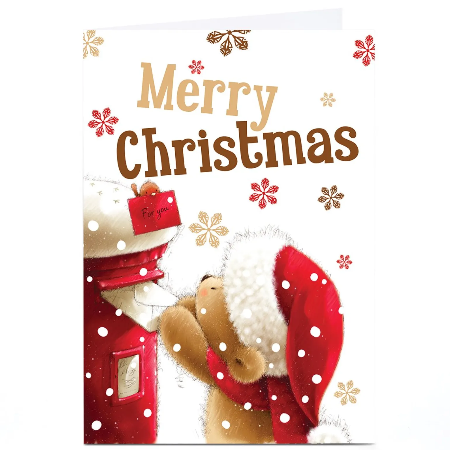 Personalised Christmas Card - Merry Christmas