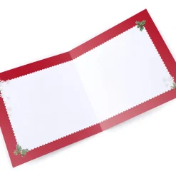 Personalised Christmas Card - Robin Wreath Dad and Stepmum