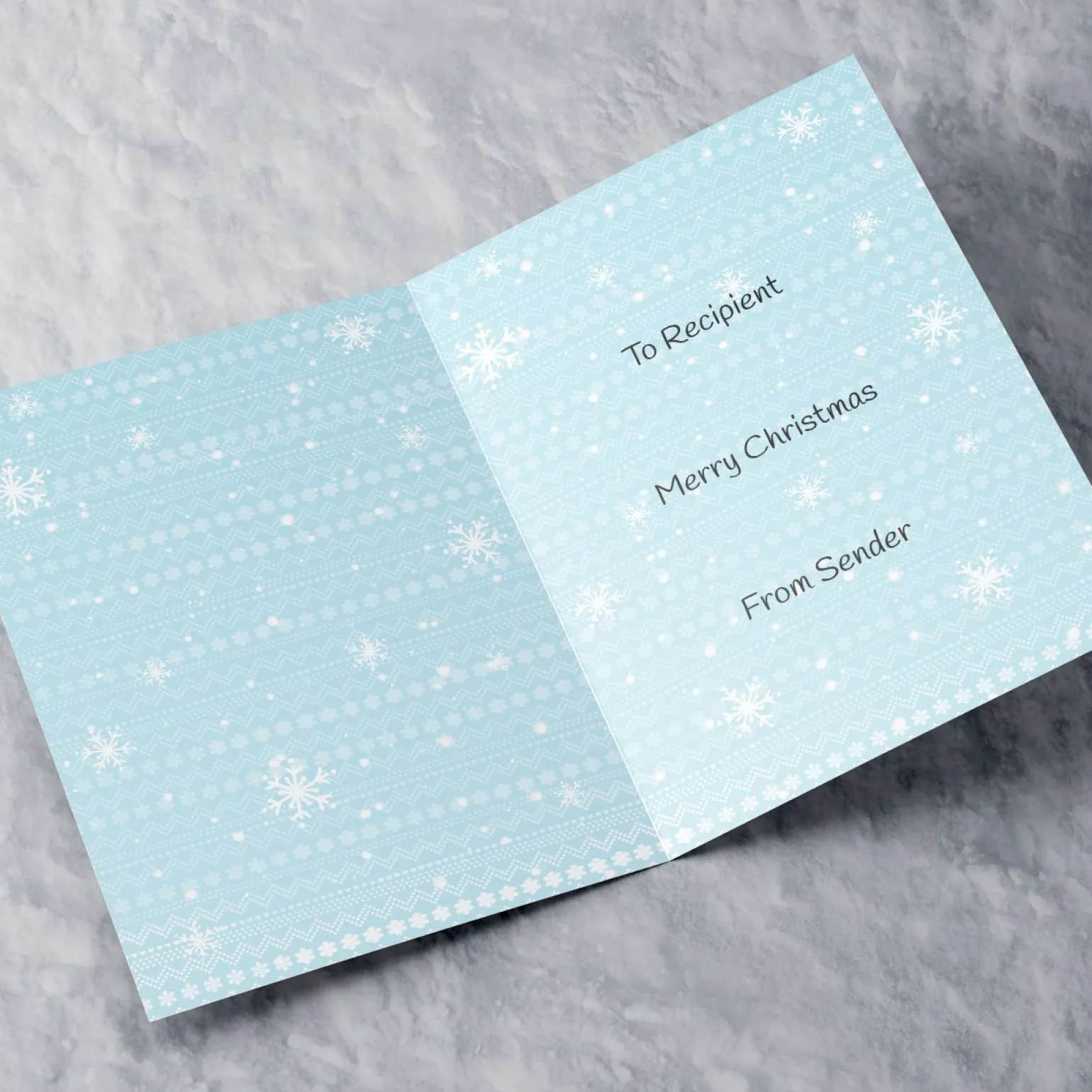 Personalised Christmas Card - Grandson Snowman