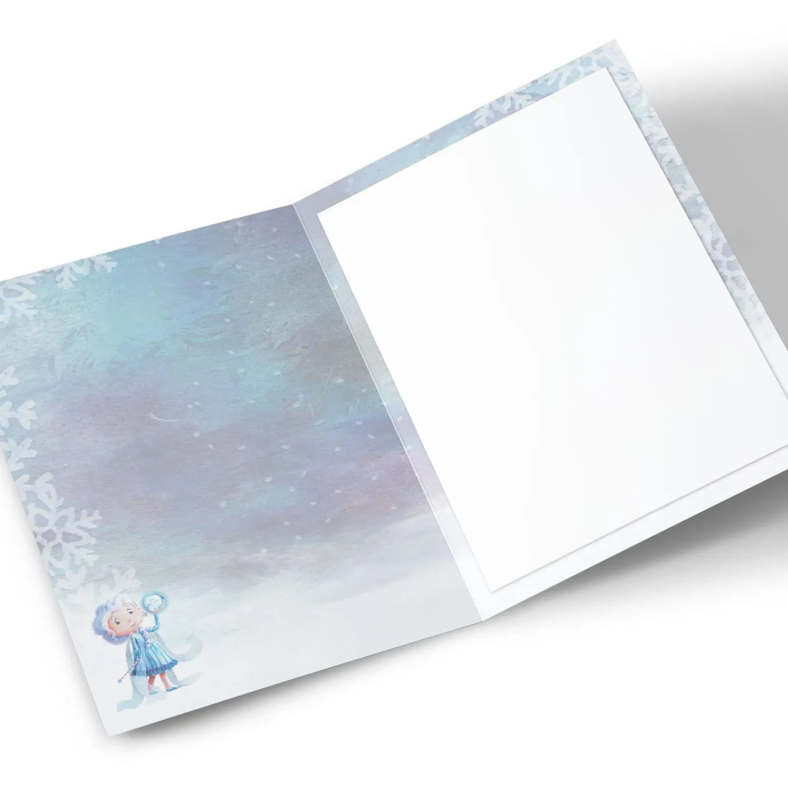 Personalised Christmas Card - Winter Wish, Any Name