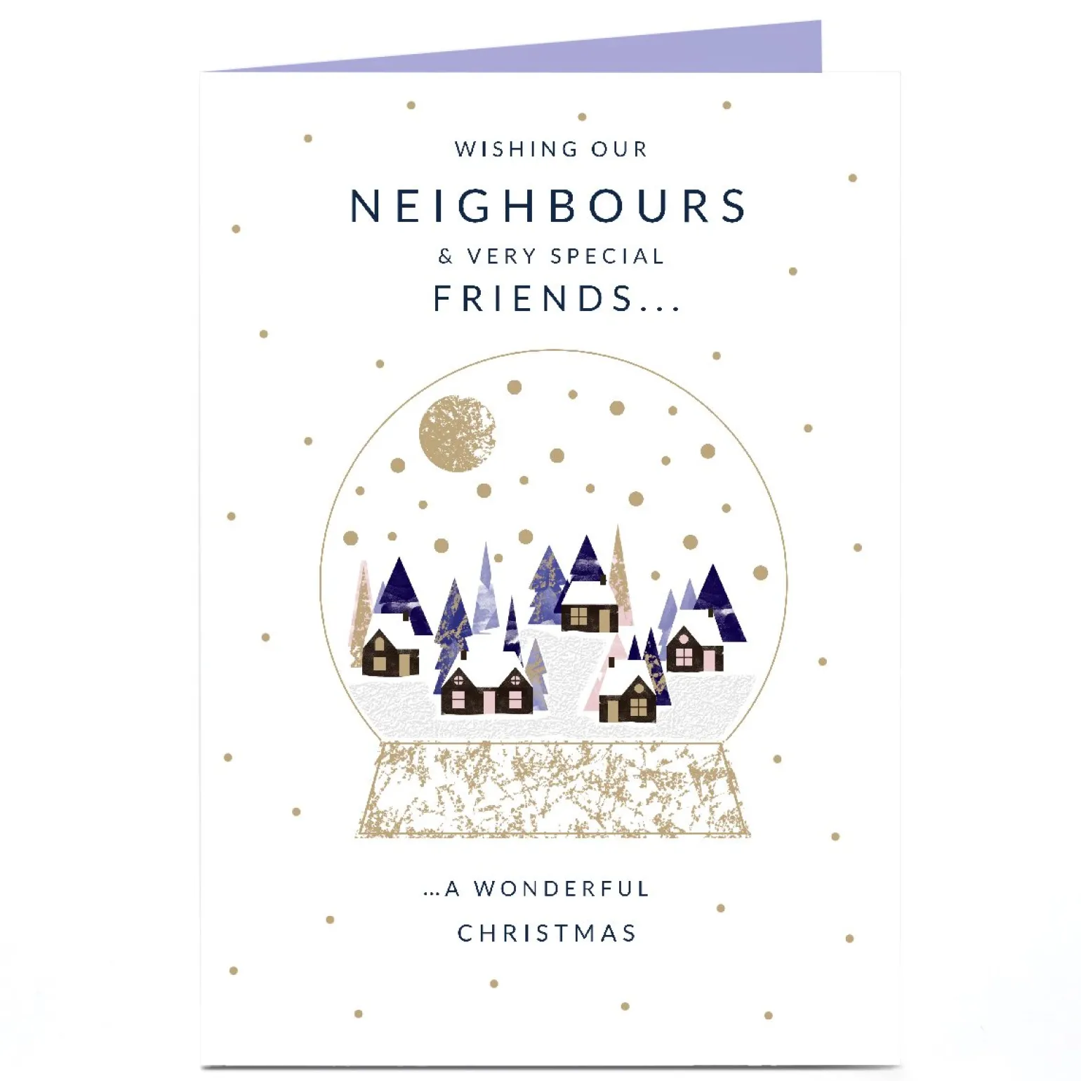 Personalised Christmas Card - A wonderful Christmas