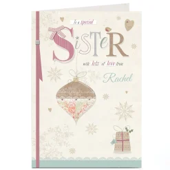 Personalised Christmas Card - Special Sister