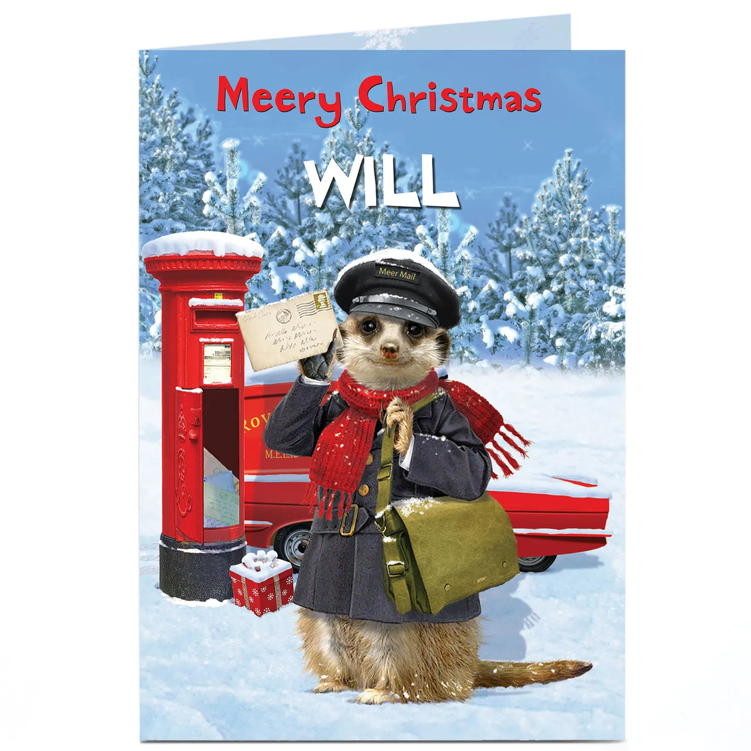 Personalised Christmas Card - Meery Christmas