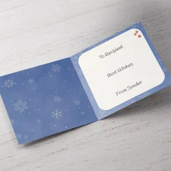 Personalised Christmas Card - Festive Woodland Grandson