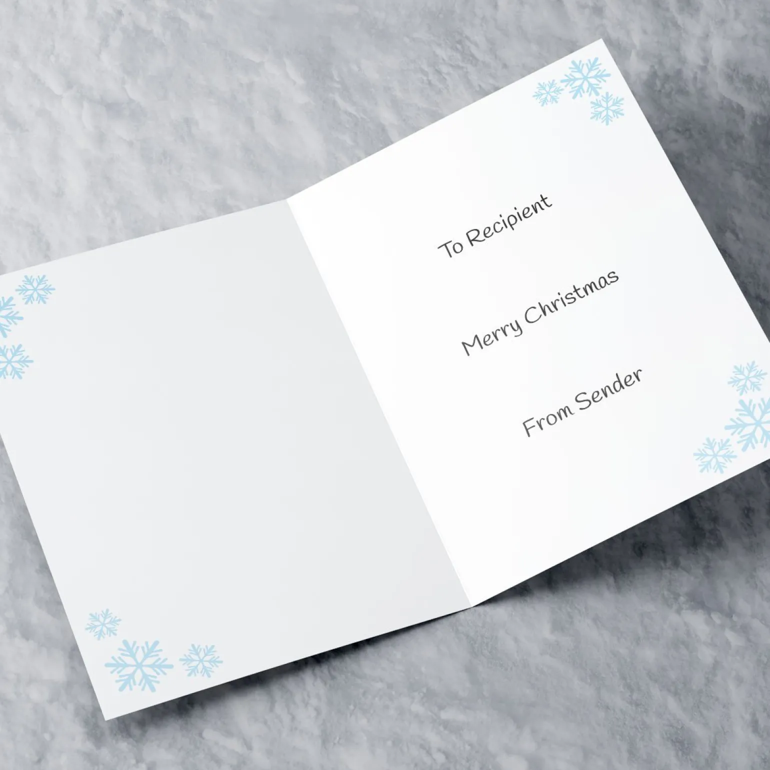 Personalised Christmas Card - Ice Skating Scene
