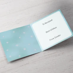 Personalised Christmas Card - Husband Snow Couple