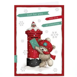 Personalised Christmas Card - HUGS - Just For You