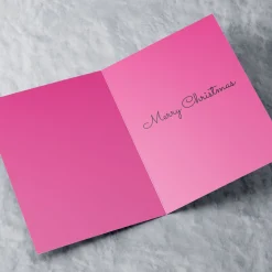 Personalised Christmas Card - Pink Winter Illustrations