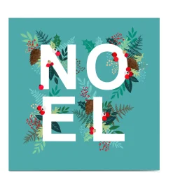 Personalised Christmas Card - NOEL