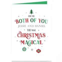 Personalised Christmas Card - You Make Christmas Magical