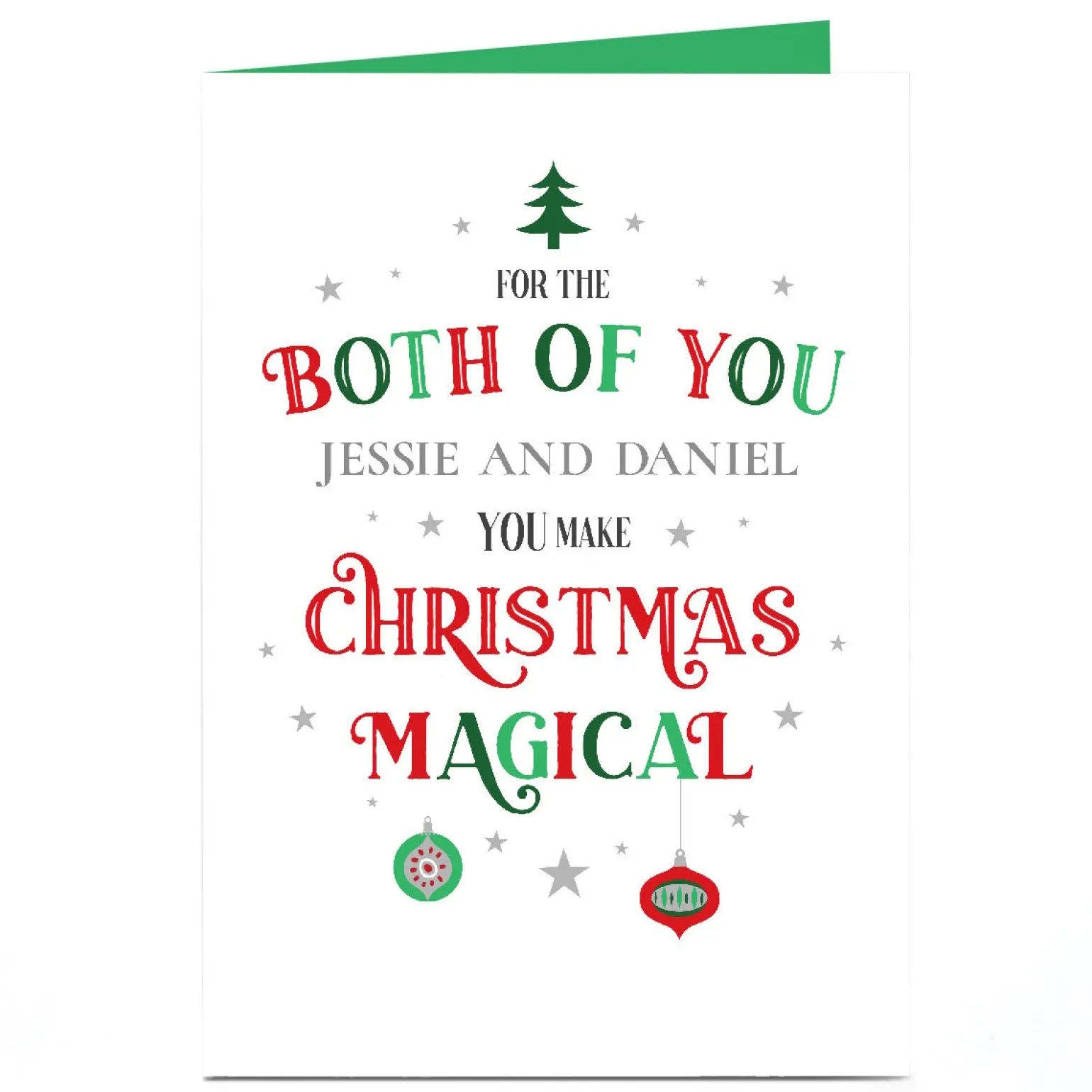 Personalised Christmas Card - You Make Christmas Magical