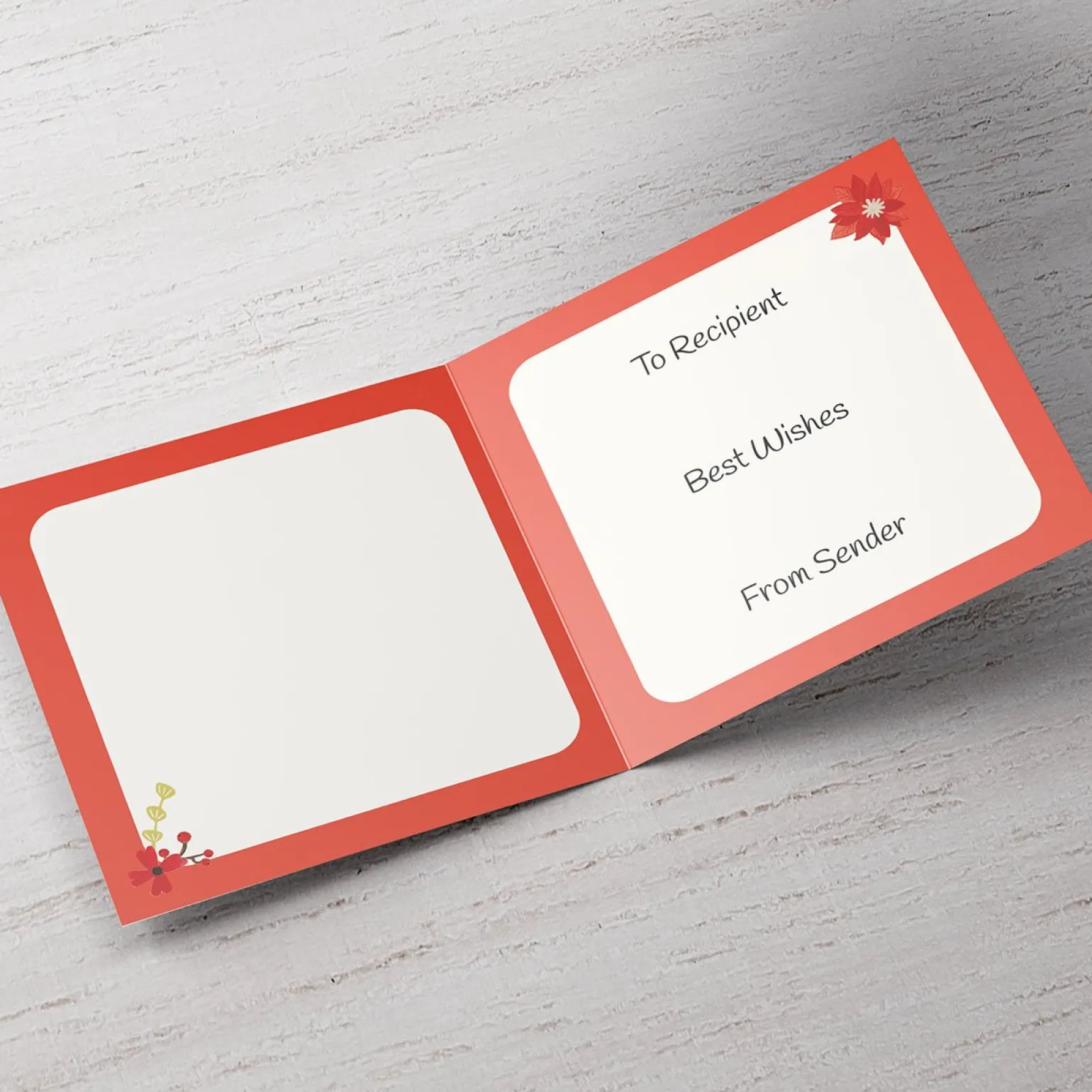 Personalised Christmas Card - Be Merry! Grandma and Grandad