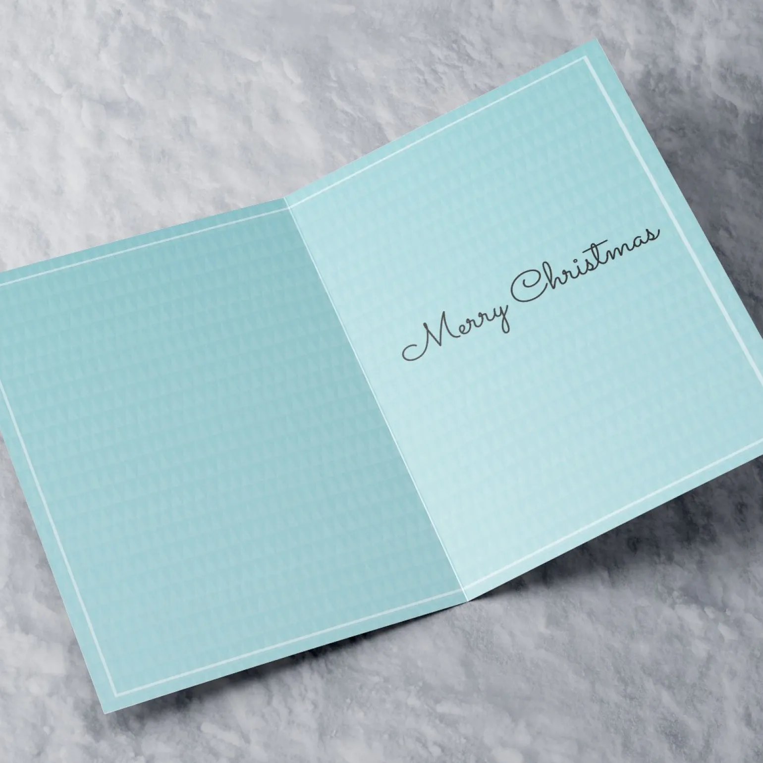 Personalised Christmas Card - Ice Skates Blue