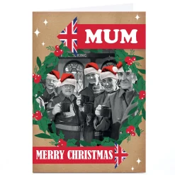 Personalised Dad's Army Christmas Card - Merry Christmas