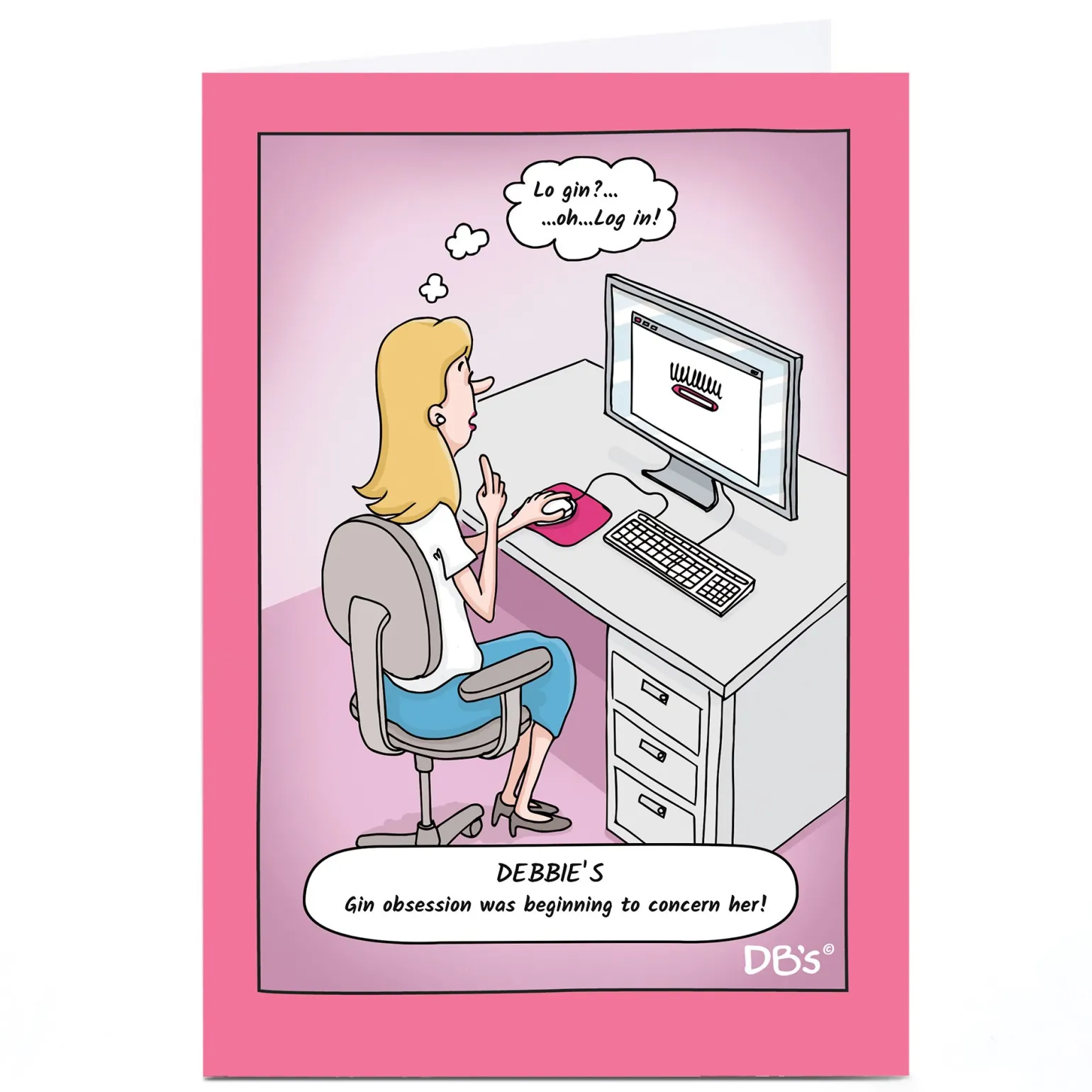 Personalised DB's Card - Gin Obsession