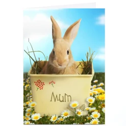 Personalised Easter Card - Bunny Rabbit