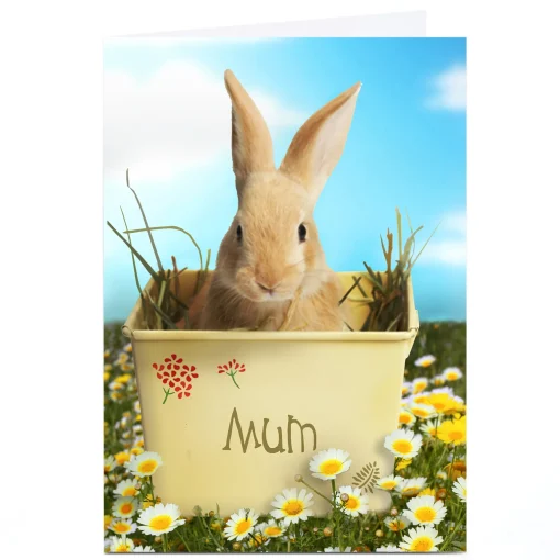 Personalised Easter Card - Bunny Rabbit