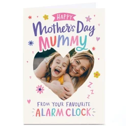 Personalised Ebony Newton Mother's Day Card - Mummy Alarm