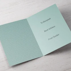 Personalised Eid Card - Blue And Gold