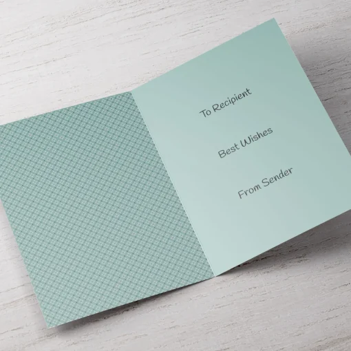 Personalised Eid Card - Blue And Gold