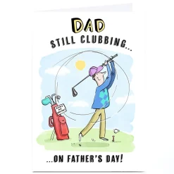 Personalised Emma Proctor Father's Day Card - Dad, Still Clubbing