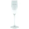 Personalised Engraved Champagne Flute - Heart & Name Love Story