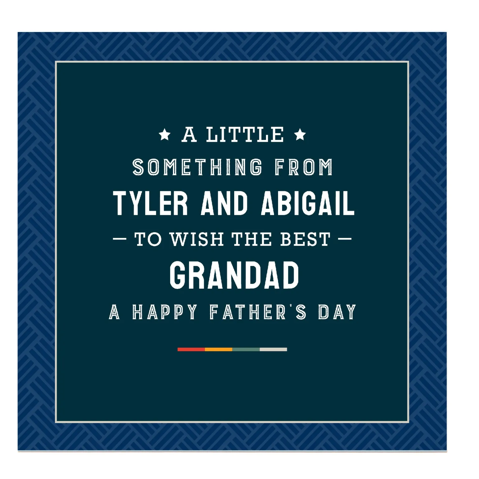 Personalised Father's Day Belgian Chocolates - A Little Something | Card Factory