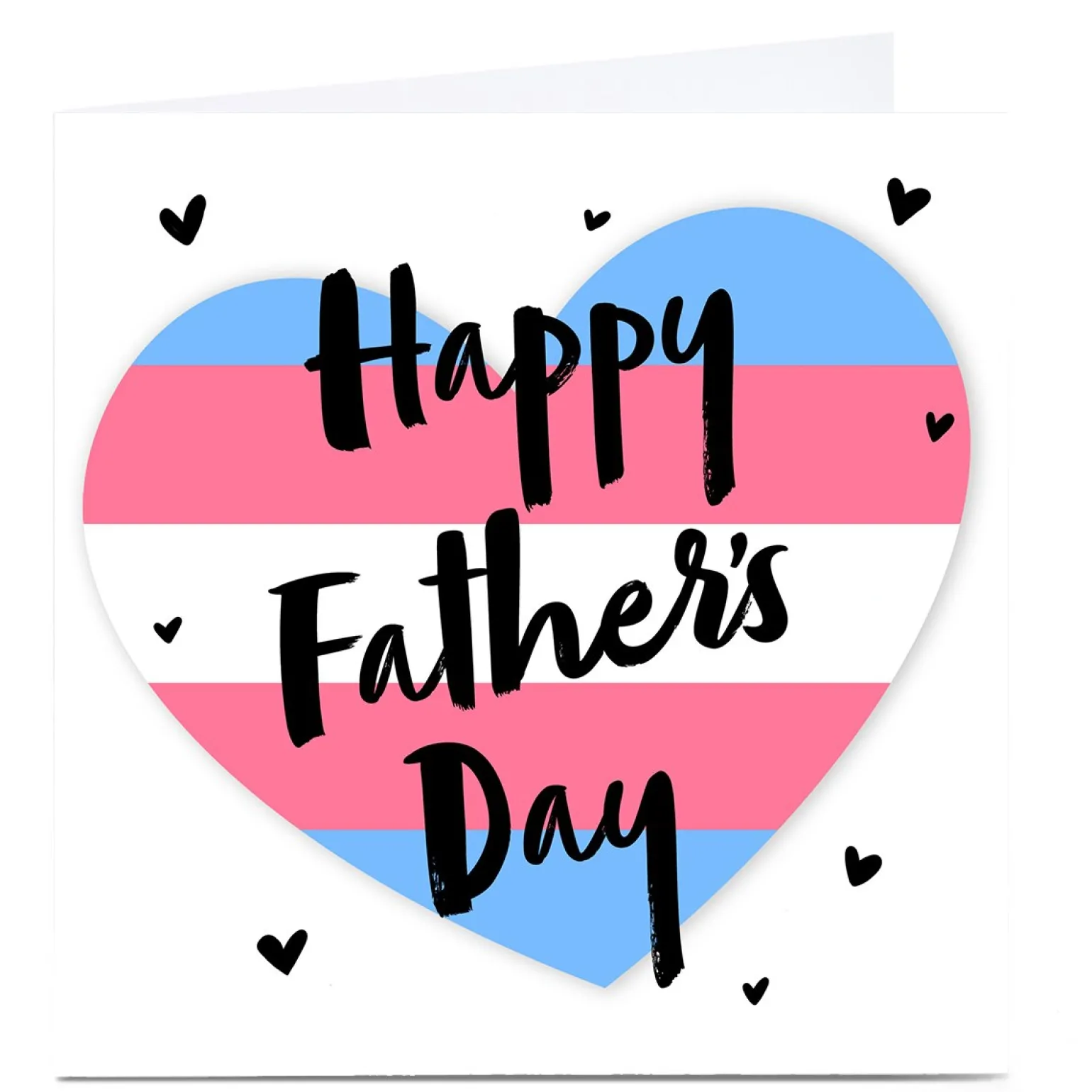 Personalised Father's Day Card - Trans Flag