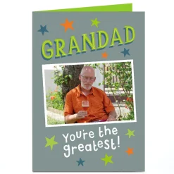 Personalised Father's Day Card - You're the greatest 1 Photo upload