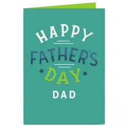 Personalised Father's Day Card - Happy Father's Day