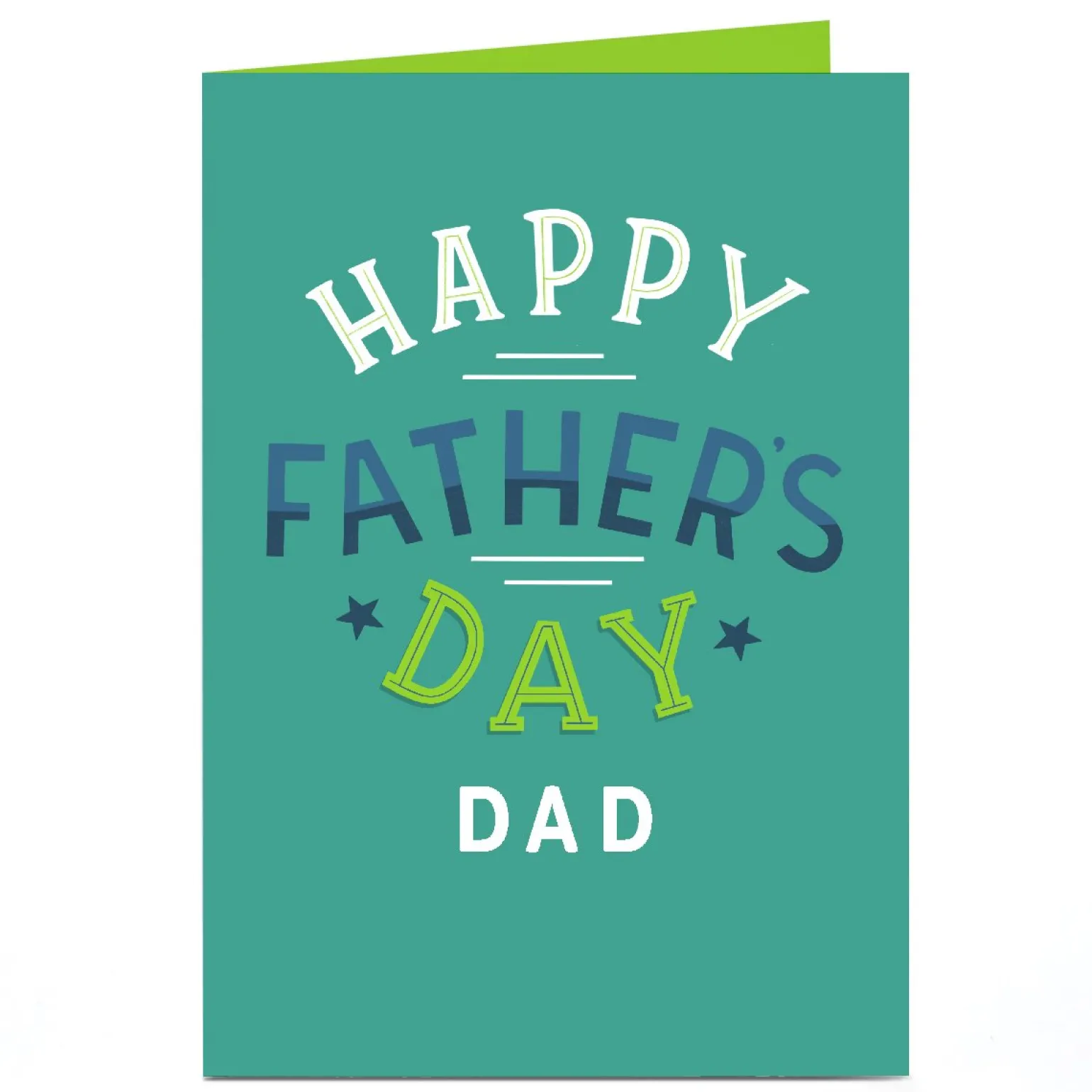 Personalised Father's Day Card - Happy Father's Day