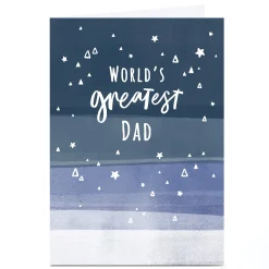 Personalised Father's Day Card - World's Greatest Dad Stars