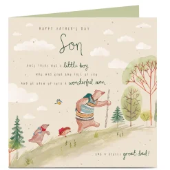 Personalised Father's Day Card - Son & Great Dad